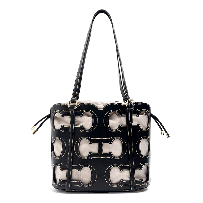 Luxury Bags No Logo - CH Tote Bag Cutout Logo Large
