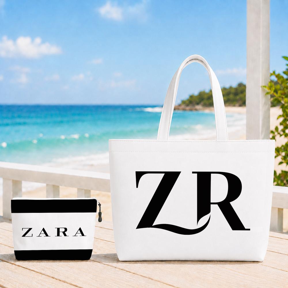 Luxury Bags Zara - Luxury Z-ZAraS Storage Bags 2-Piece Canvas