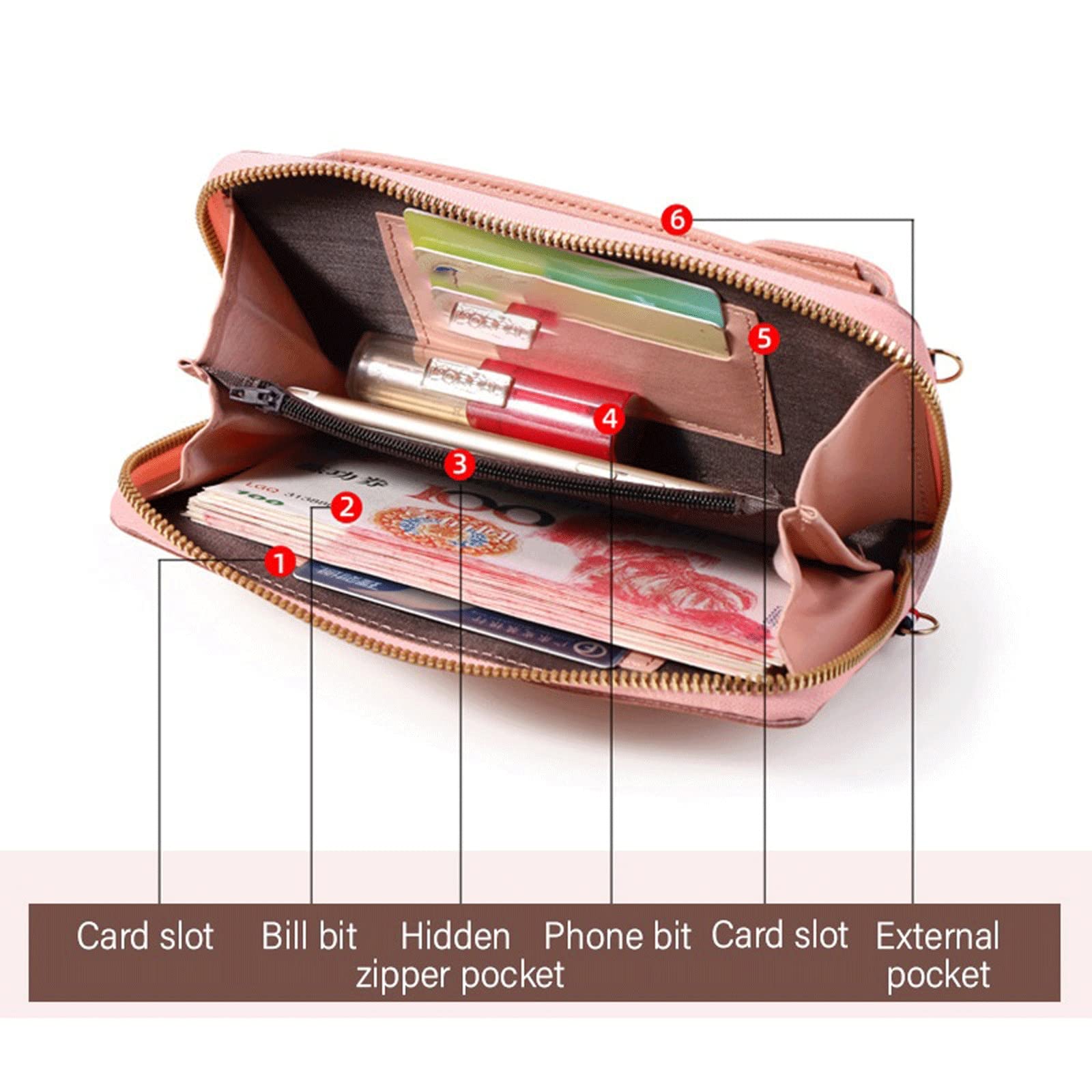 Shoulder Purse Women's Small C - Wristlet Wallet Zipper ulasan dan harga