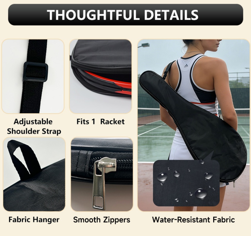 Tennis Racket Cover Portable S - Shoulder Bag Slouchy ulasan dan harga