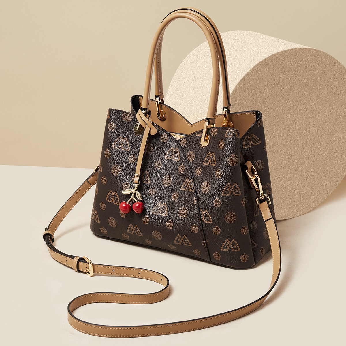 SAFIYA PVC Leather Women's Sho - Tote Bag Leather Monogram ulasan dan harga