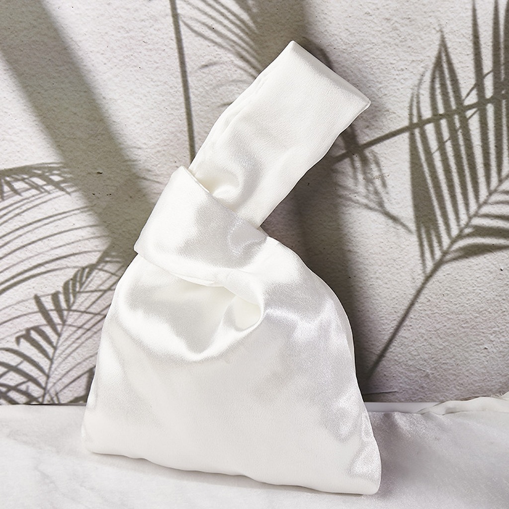 Women Silk Satin Knot Wrist Ba - Luxury Bags Japan ulasan dan harga