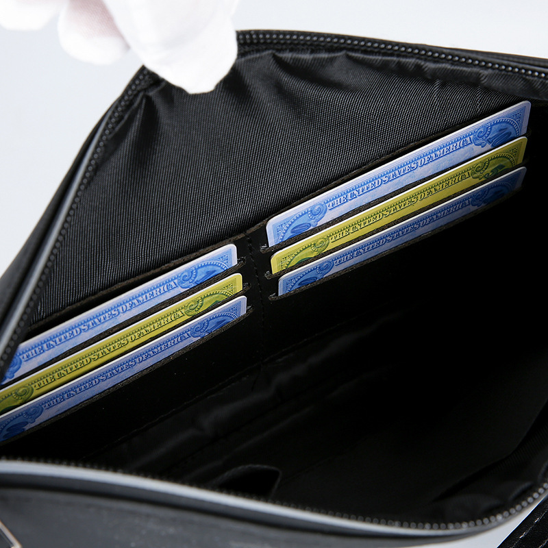 Men's Soft PU Leather Clutch B - Wristlet Wallet Zipper ulasan dan harga