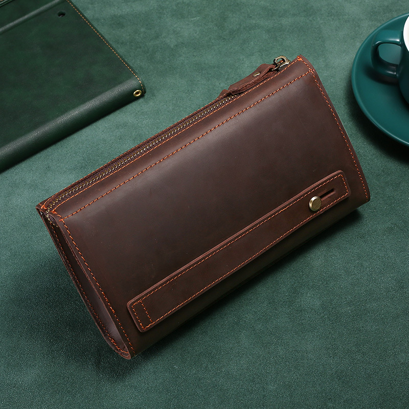 Men's Clutches Long Handbag Bu - Wristlet Wallet Zipper ulasan dan harga
