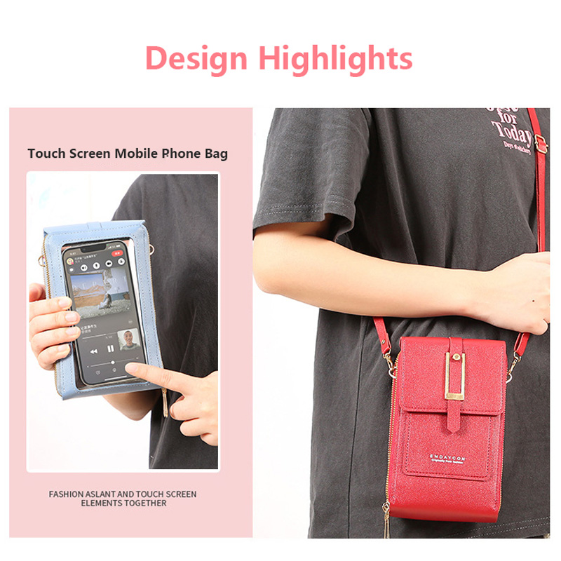 Touch Screen Cell Phone Women  - Wristlet Wallet Zipper ulasan dan harga
