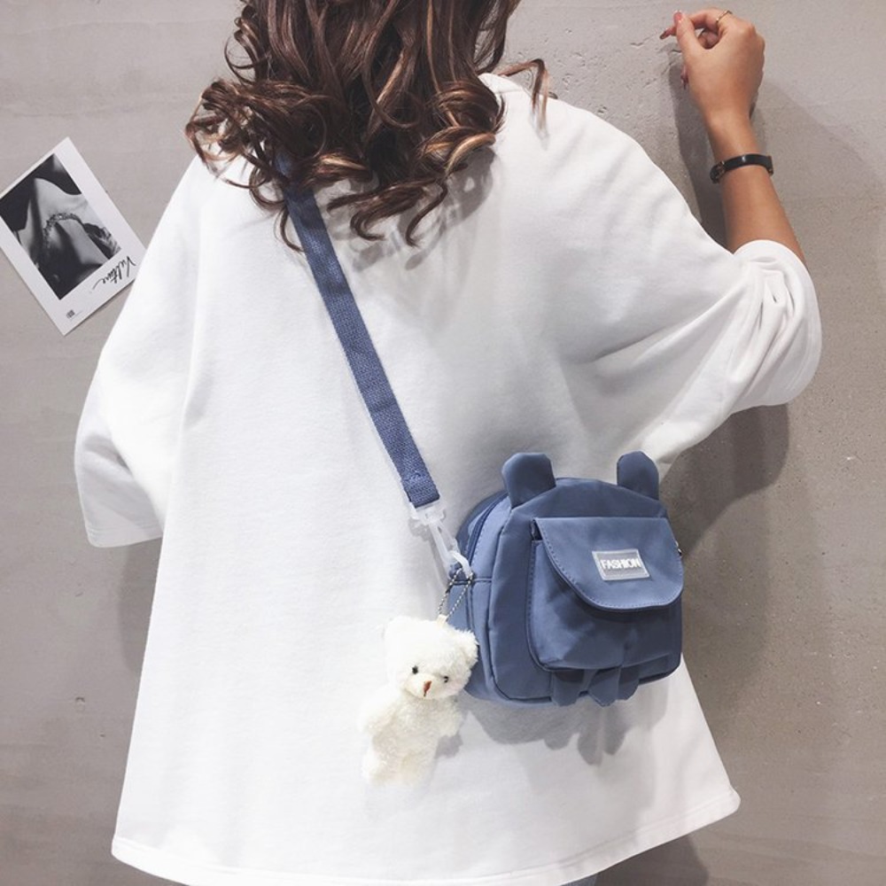Female Cute Pouch Crossbody Ba - Wristlet Wallet Zipper ulasan dan harga