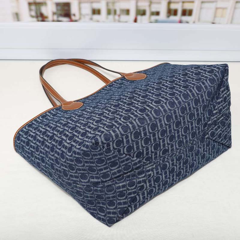 Denim Monogram Tote Bag Women  - Tote Bag Leather Monogram ulasan dan harga