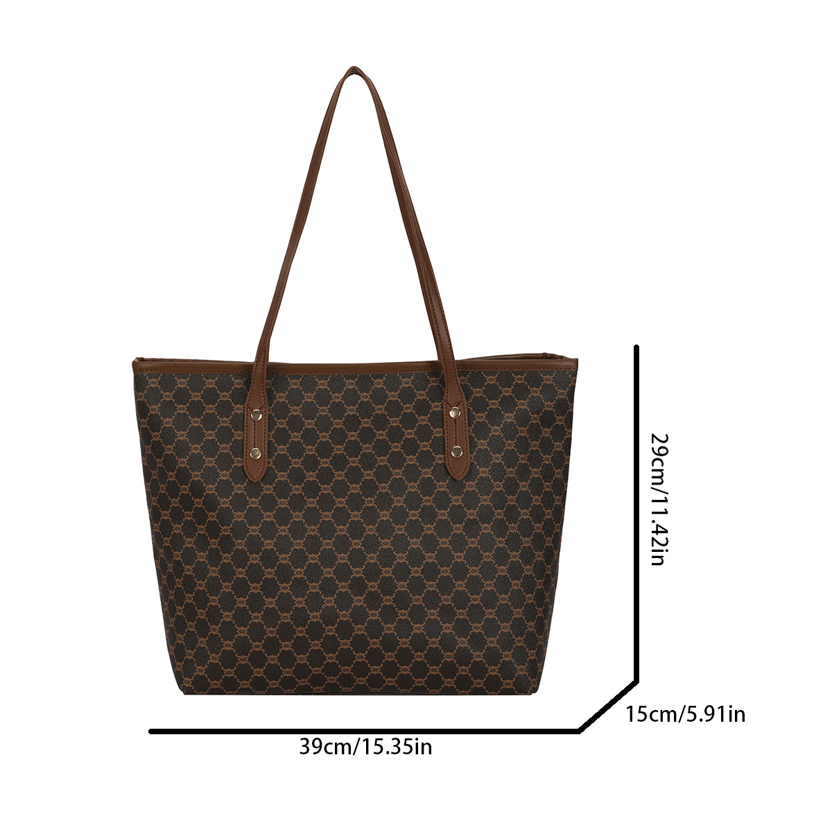 Luxury Vintage Women Tote Bag  - Tote Bag Leather Monogram ulasan dan harga
