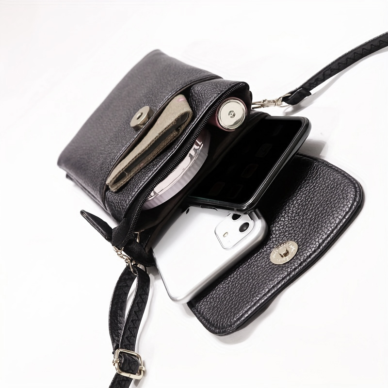 Women Leather Crossbody Phone  - Wristlet Wallet Zipper ulasan dan harga