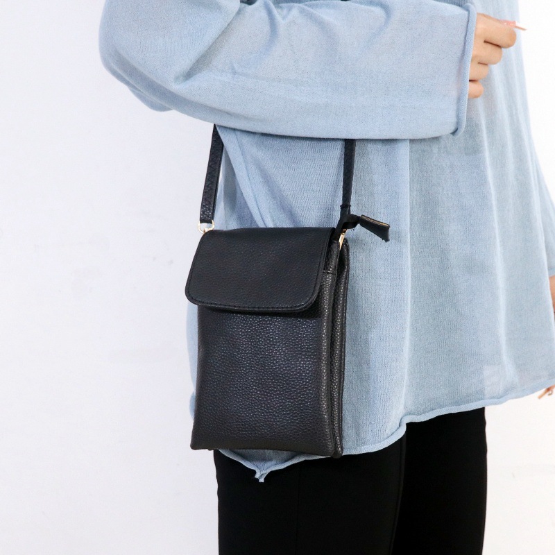 Women Leather Crossbody Phone  - Wristlet Wallet Zipper ulasan dan harga