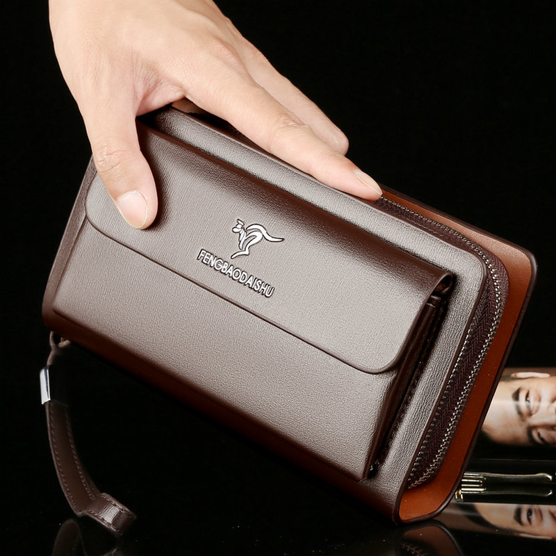 Fashion Men's Wallets Brand La - Wristlet Wallet Zipper ulasan dan harga
