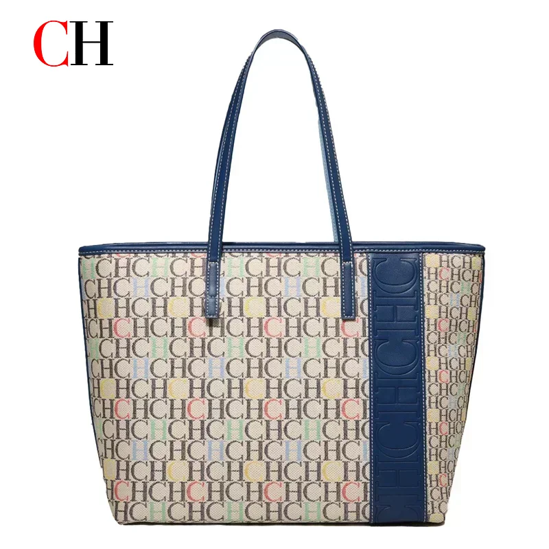 CH Tote Bag Monogram Print Lar - Tote Bag Leather Monogram ulasan dan harga