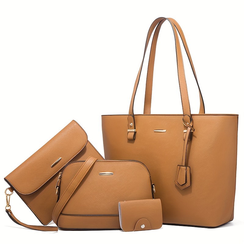 4pcs Fashion Women's Bag Sets  - Shoulder Bag Slouchy ulasan dan harga