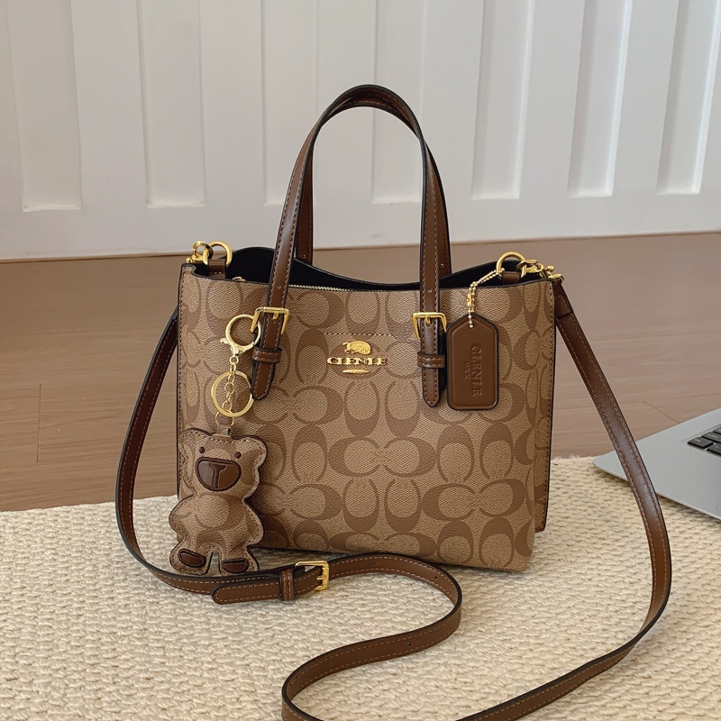 Elegant Monogram Tote Bag in C - Tote Bag Leather Monogram ulasan dan harga