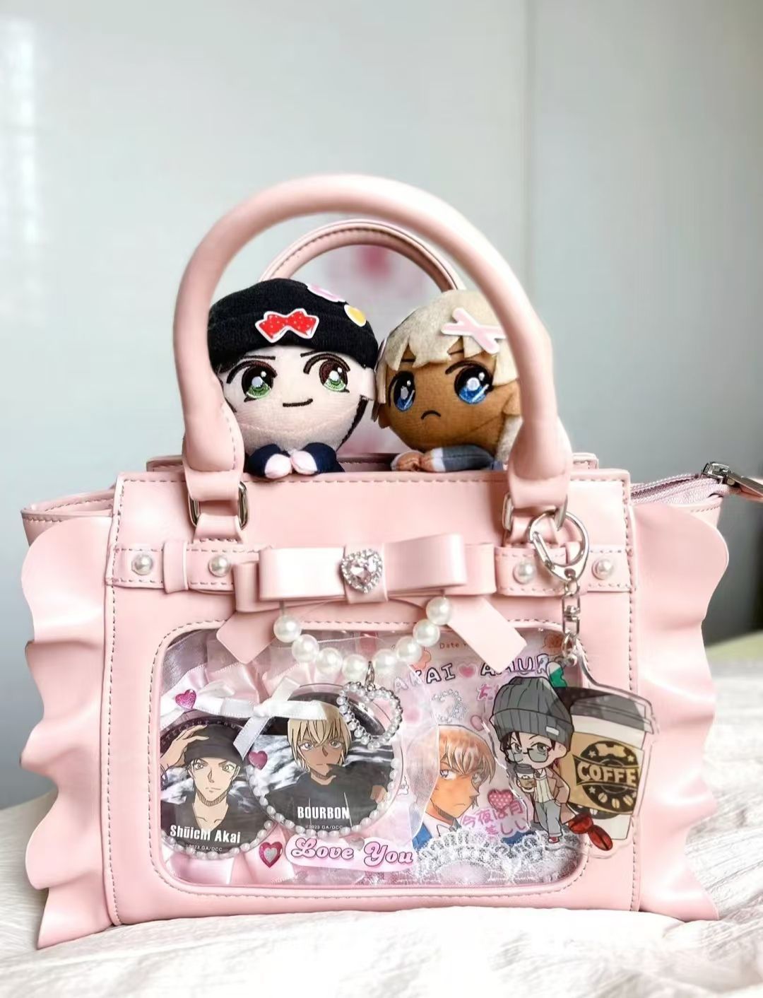 Harajuku Square Pink Ita Bag W - Wristlet Wallet Zipper ulasan dan harga